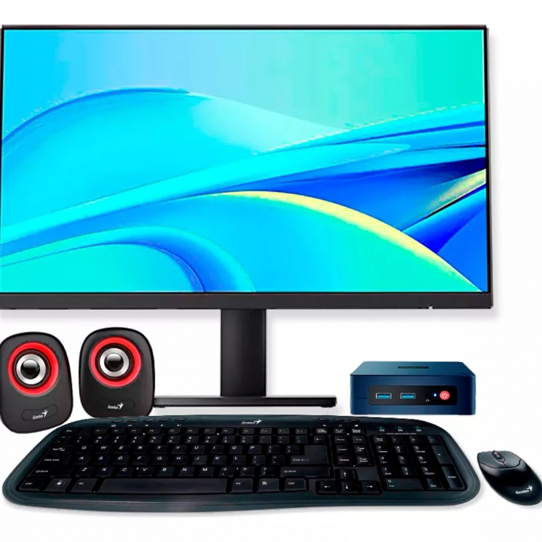 Pc Computadora Completa Intel N5095 8gb 480gb Monitor Led 22