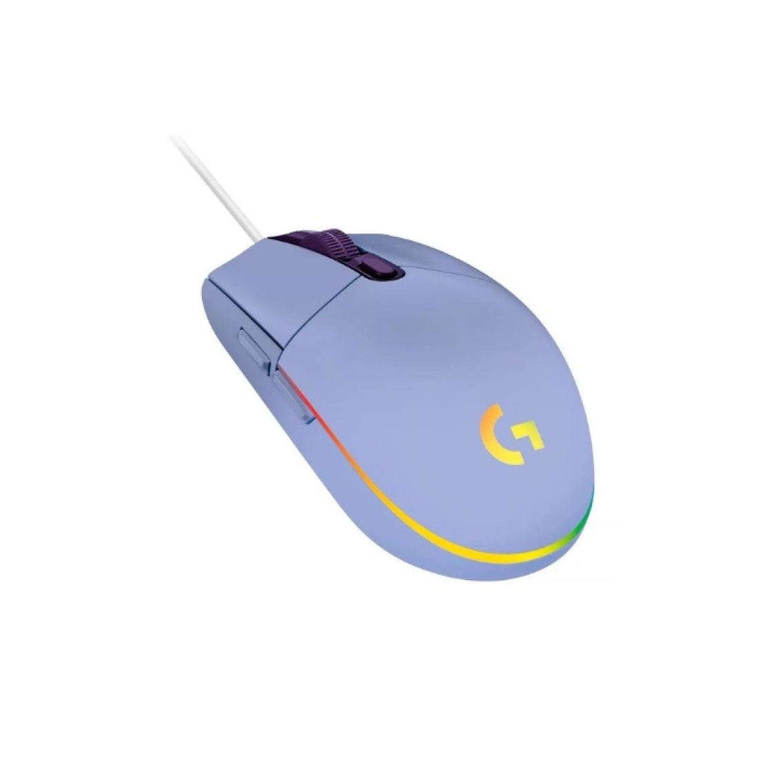 Mouse gamer de juego Logitech G Series Lightsync G203 lila