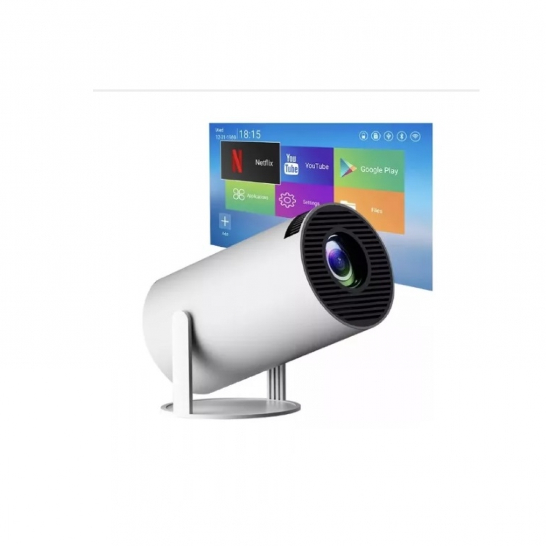 Proyector Led Smart Android 11 Fhd 4500 Lumenes Wifi Bt