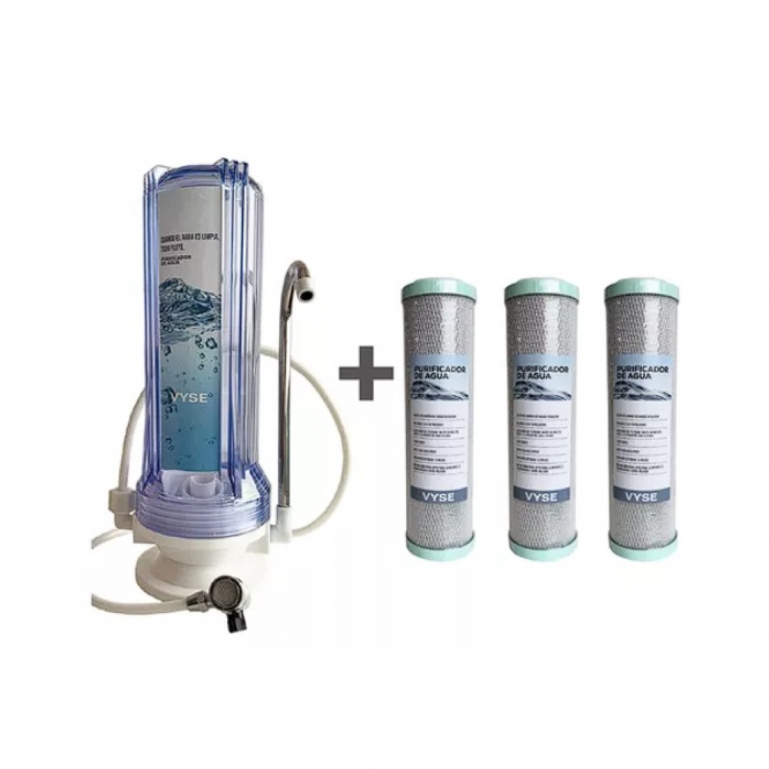 Filtro De Agua Senior Elimina Olor Sabor + Kit 3 Repuestos