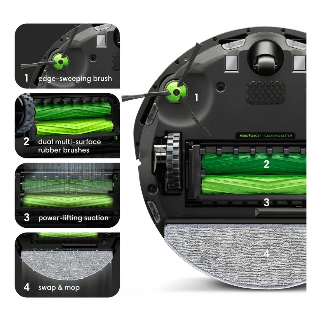 iRobot Roomba Combo i3+ (3574) Robot Vacuum & MopSelf-Empty for Up to 