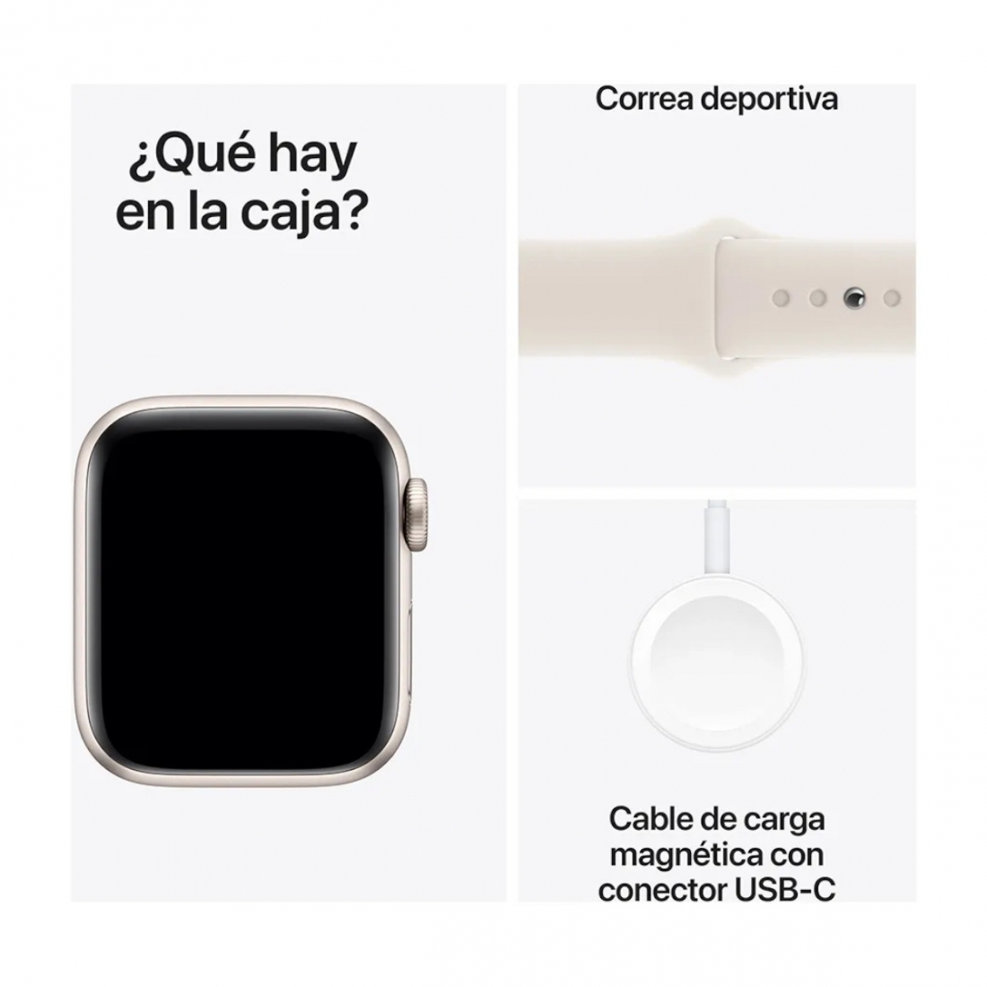 Apple Watch SE 2nd Generation (GPS) 44mm Aluminum Case with Starlight 