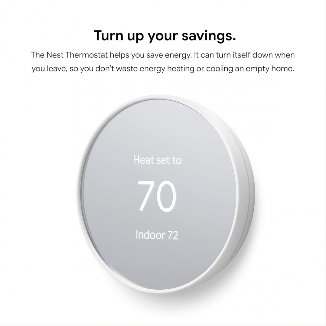 Google Nest Smart Thermostat - Snow