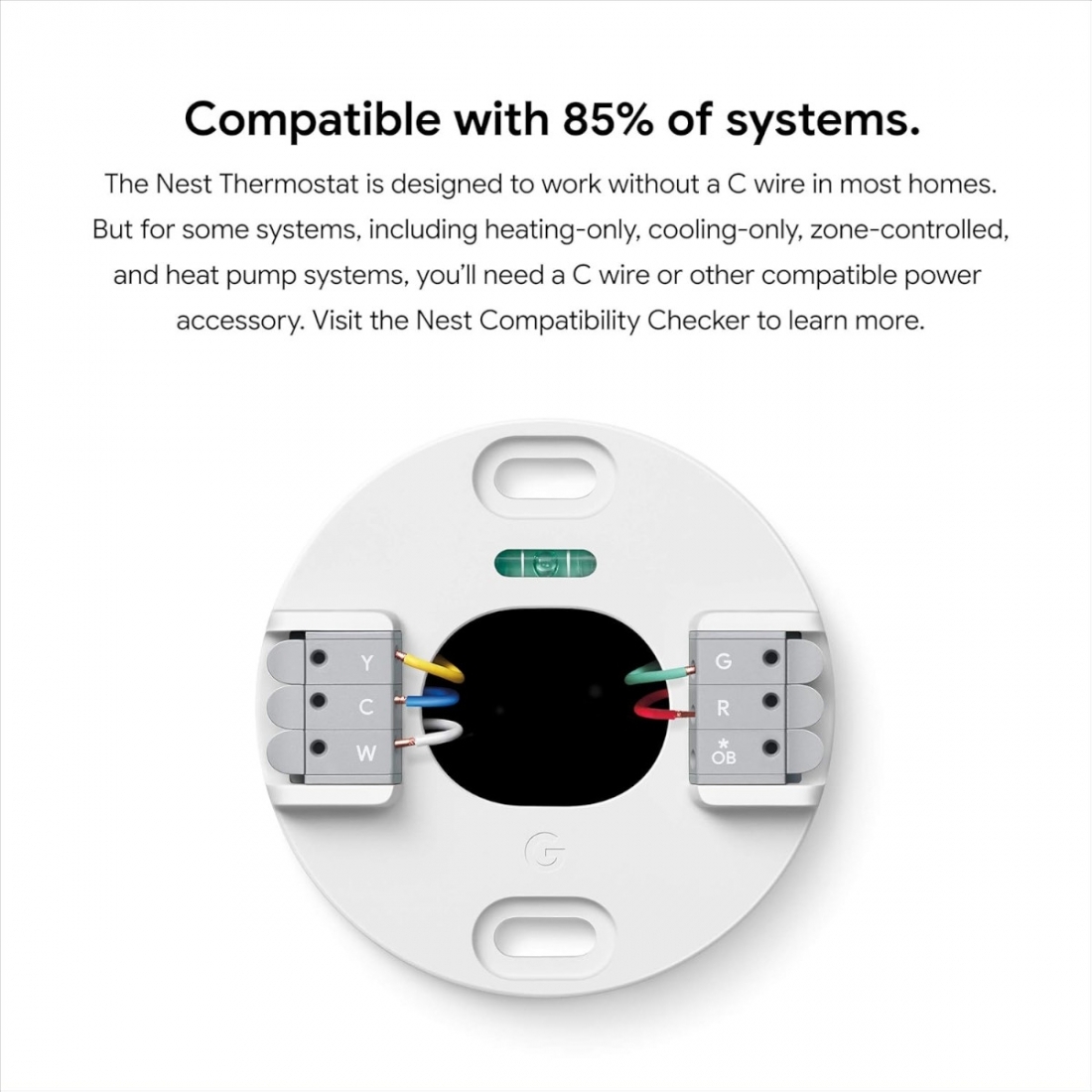 Google Nest Smart Thermostat - Snow