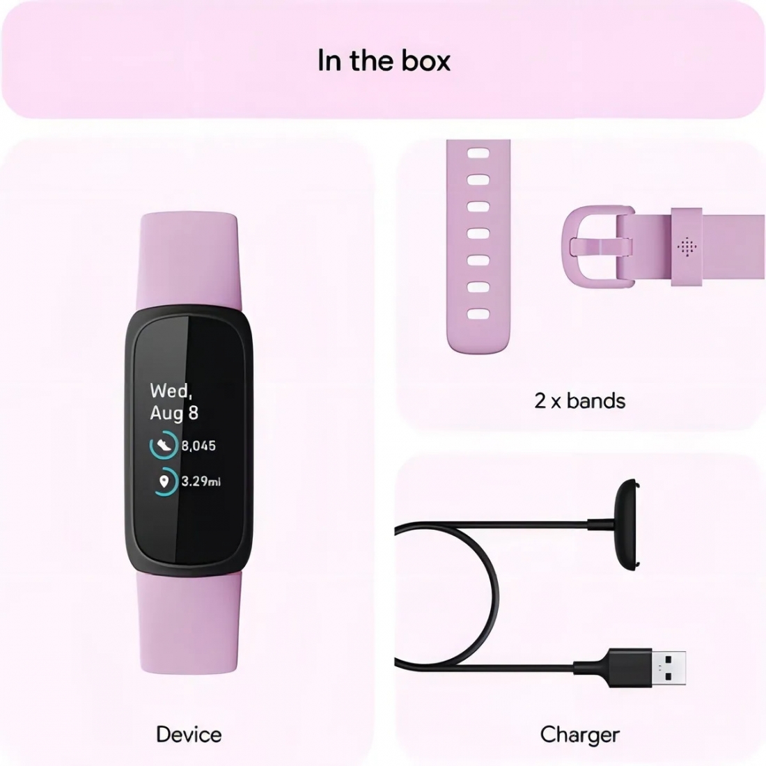 Fitbit Inspire 3 Health & Fitness Tracker - Lilac Bliss