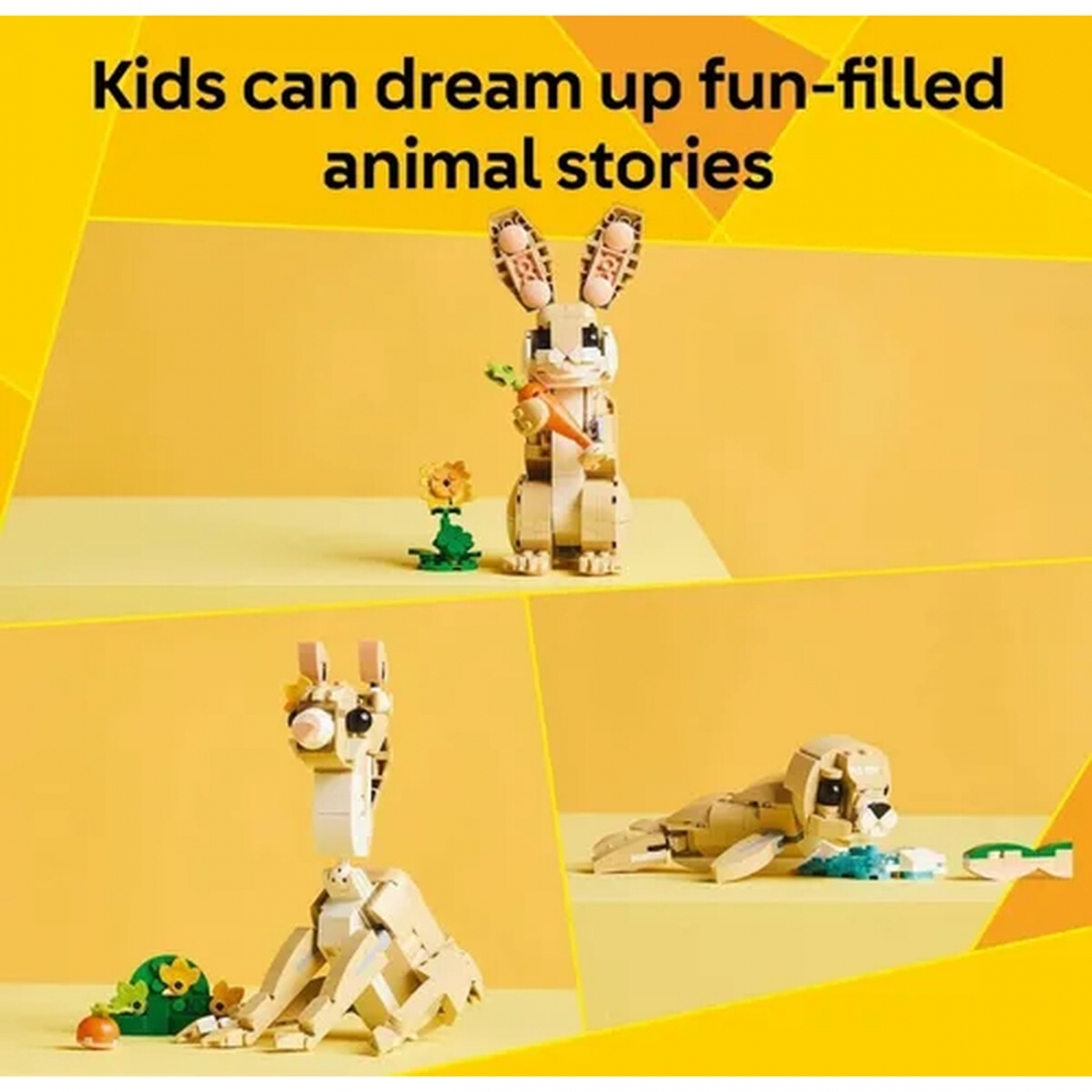 LEGO - Creator 3 in 1 Cute Bunny Building Toy Set 31162