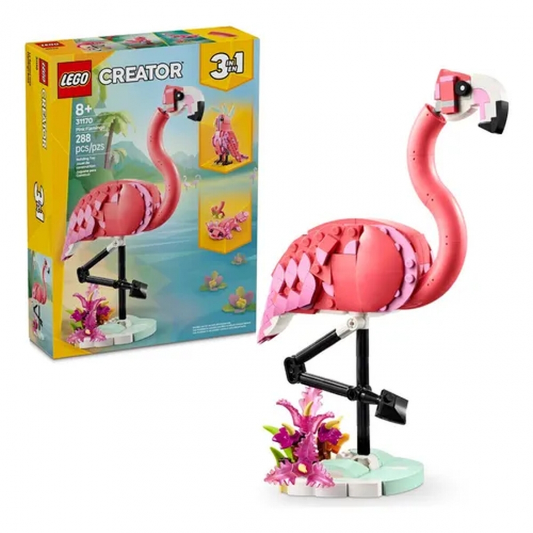 LEGO - Creator 3 in 1 Wild Animals: Pink Flamingo 31170