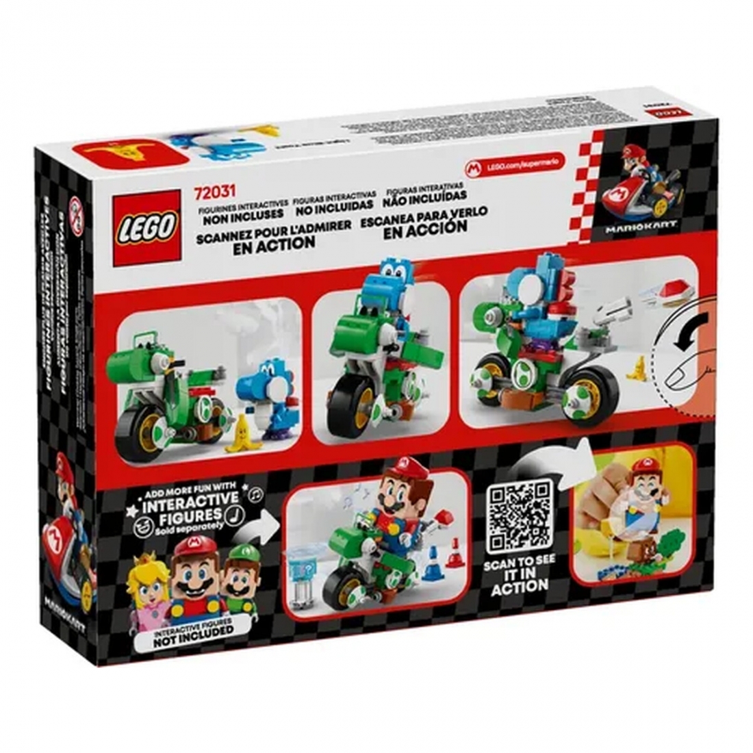LEGO - Super Mario: Mario Kart Yoshi Bike Building Toy