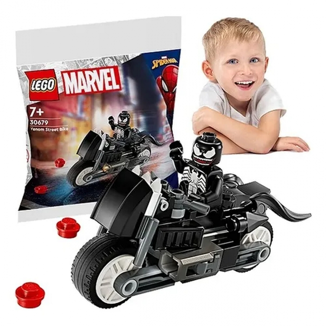 Lego Marvel Venom Street Bike Building Toy 30679