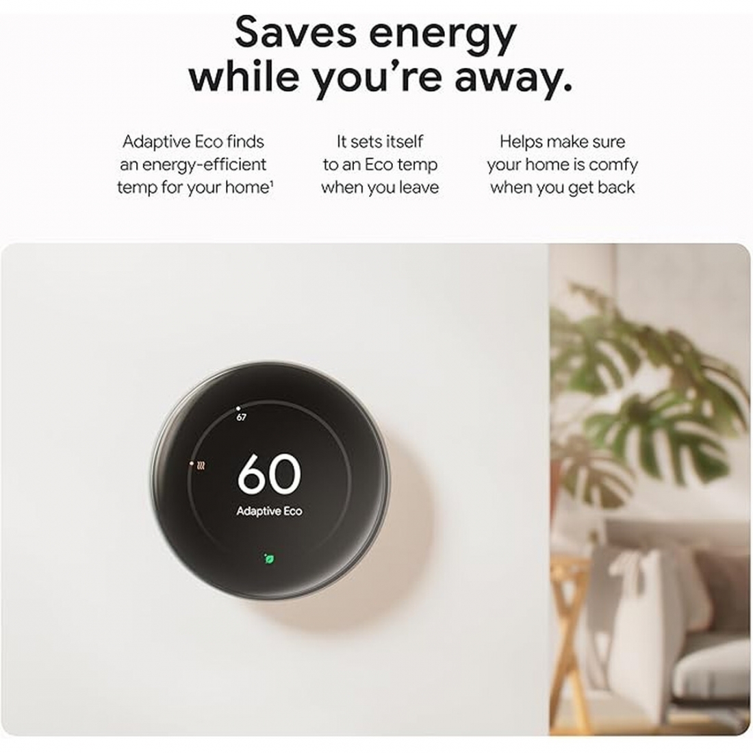 Google Nest learning Thermostat 4th Gen + Nest Temperature Sensor Polished Silver