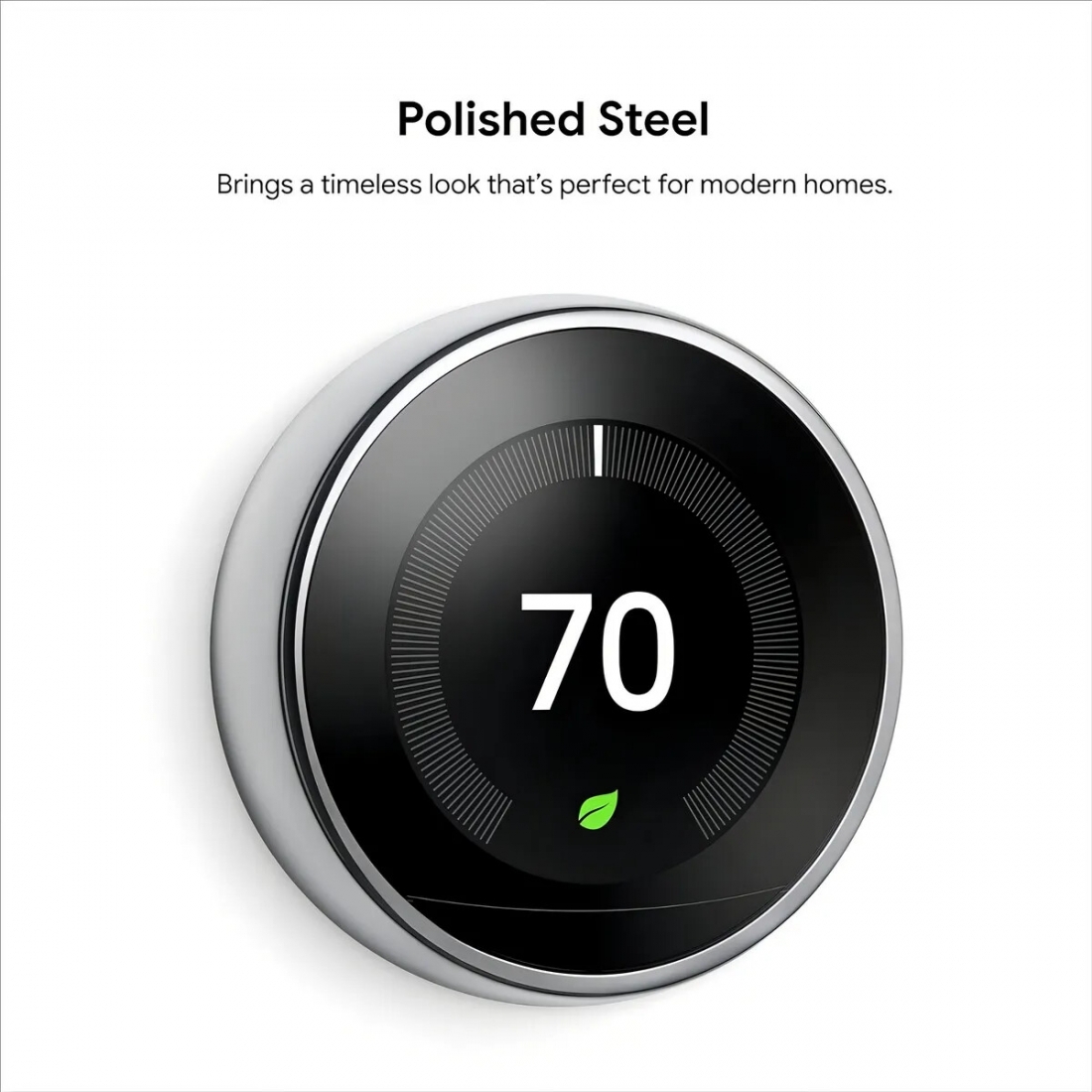 Nest Learning Thermostat 3rd Generation, Stainless Steel