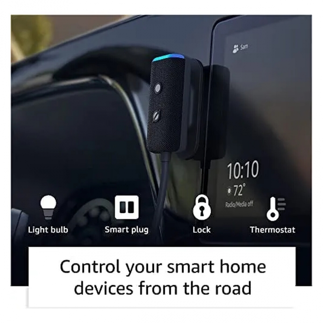 Amazon Echo Auto (2nd Gen) with Alexa Voice Assistant - Black