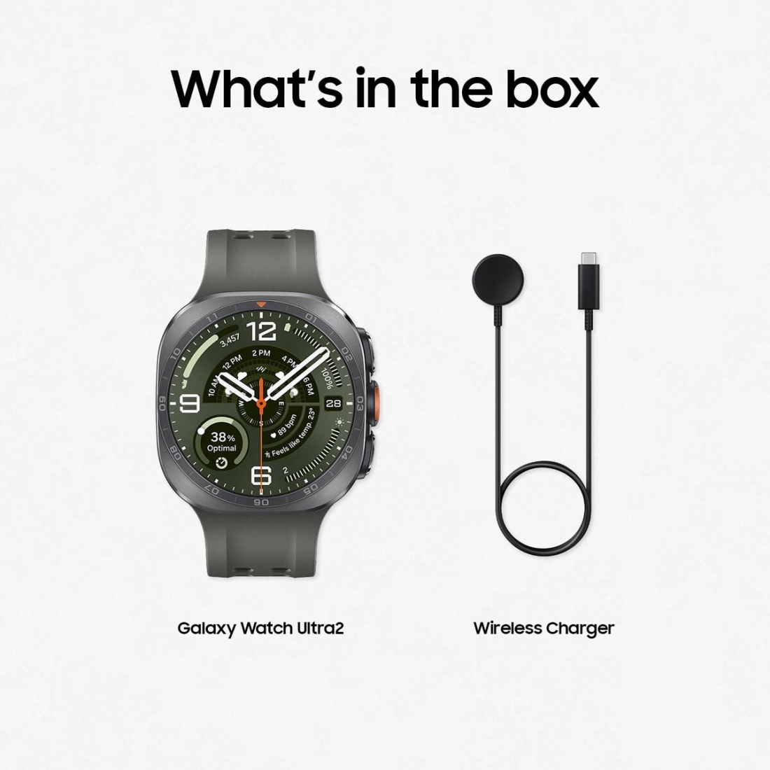 Samsung Galaxy Watch Ultra2 (47mm) 4G/LTE 2026 - UPC # 8806099348885 - Silver/Green(Olive) Band
