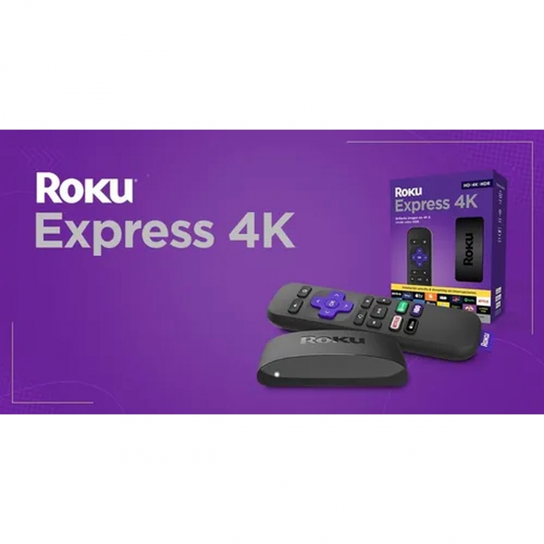 Roku Express 4K 2022 Streaming Player 4K/HD/HDR with Smooth Wi-Fi, Pre