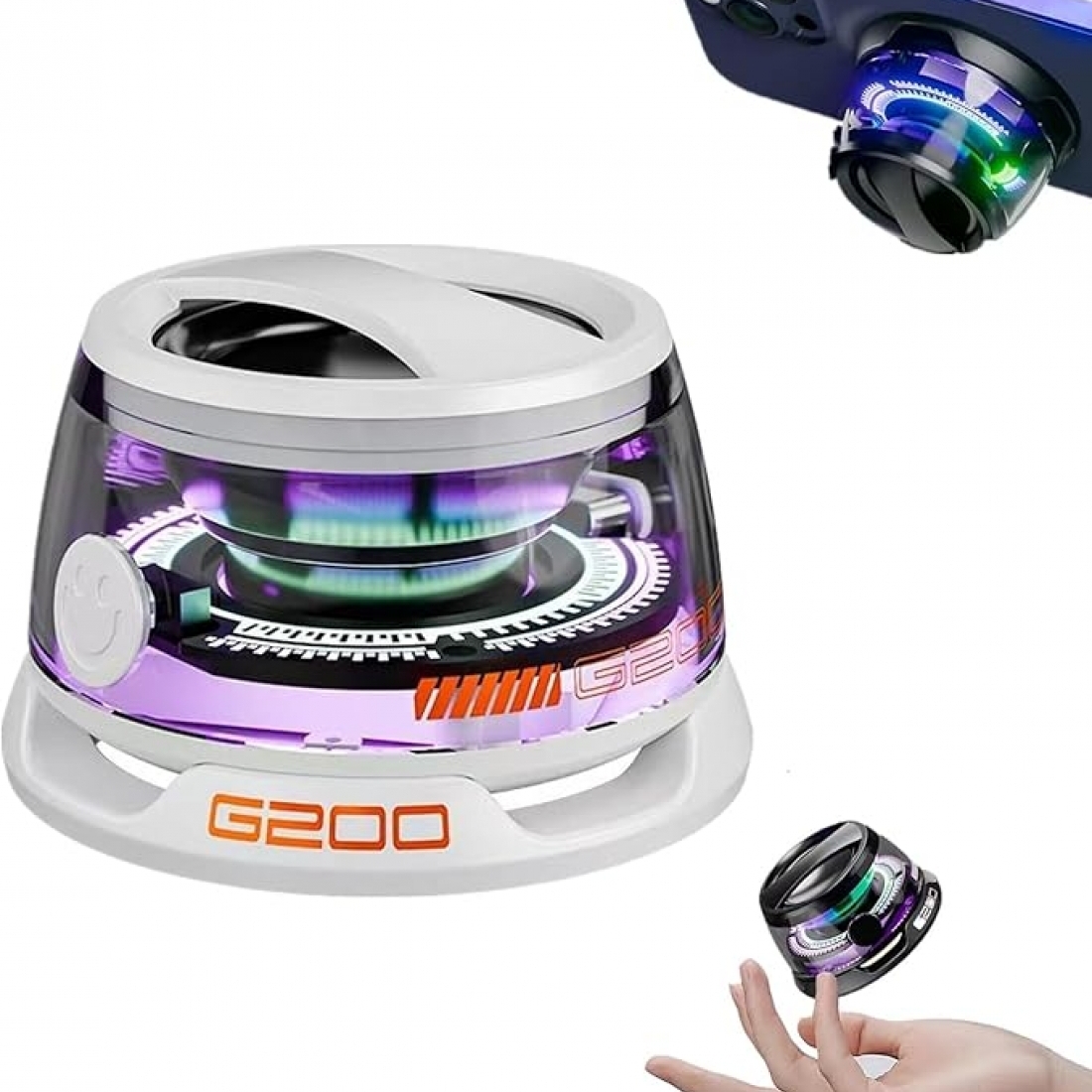 MAGNETIC SUCTION ULTRA PORTABLE LED SPEAKER 5W - WHITE