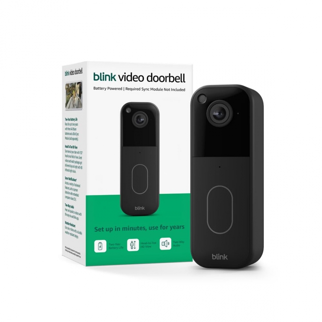 Blink Video Doorbell Battery Powered