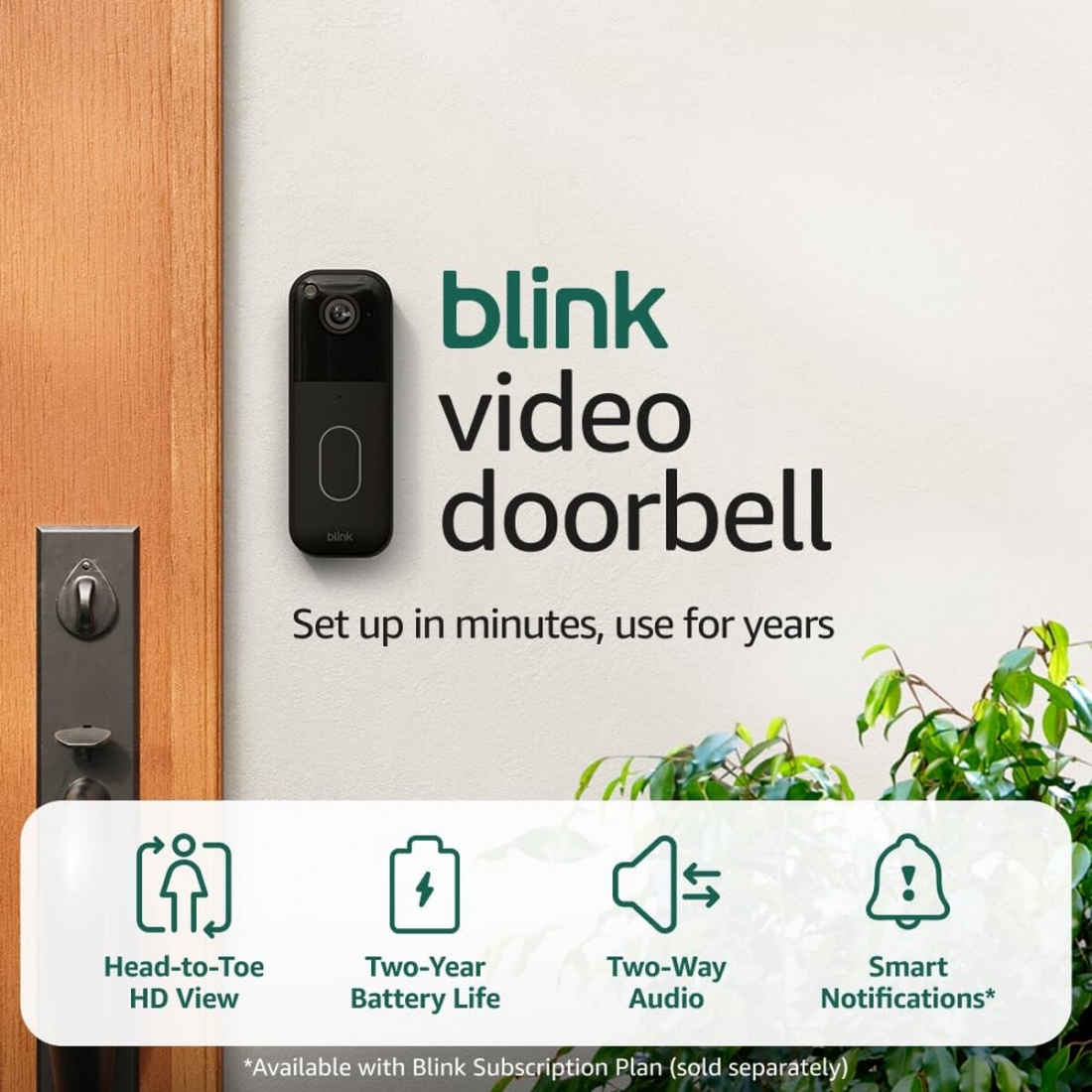 Blink Video Doorbell Battery Powered
