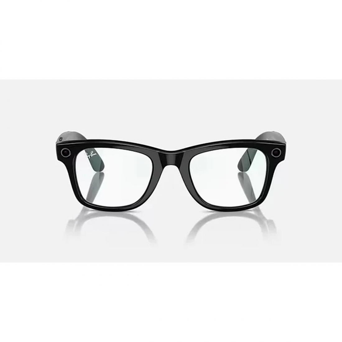 RAYBAN META WAYFARER SMART GLASSES - SHINY BLACK/CLEAR