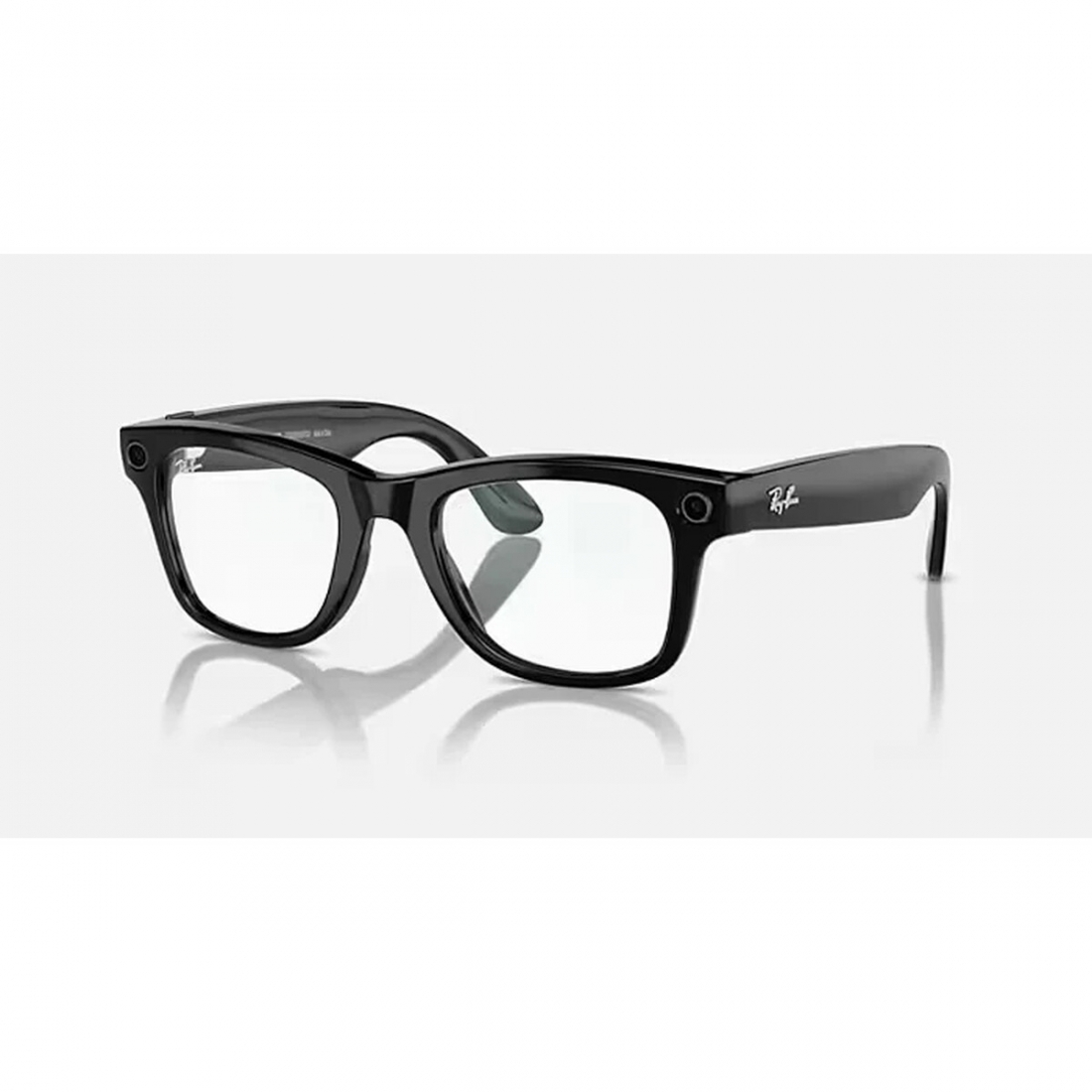 RAYBAN META WAYFARER SMART GLASSES - SHINY BLACK/CLEAR