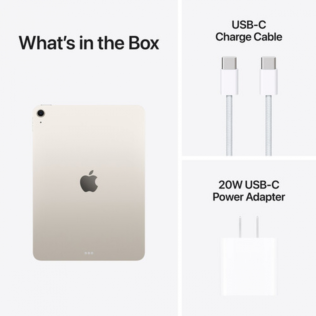 Apple iPad Air 11-inch (M4): Liquid Retina Display, 512GB, 12MP Front/Back Camera, Wi-Fi 7 with Apple N1, Touch ID, All-Day Battery LifeStarlight
