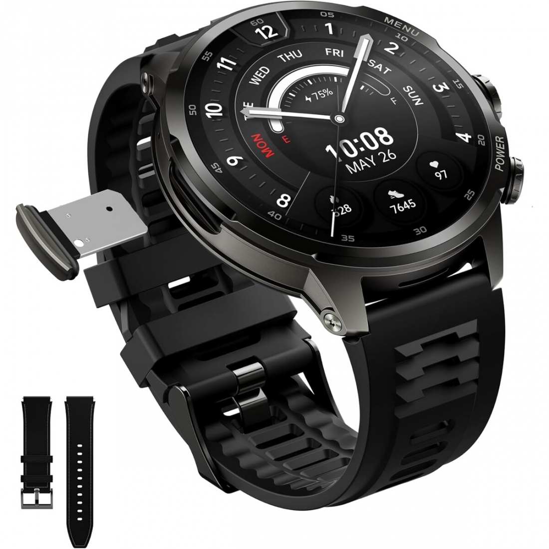 Black Shark Smart Watch X - 1.9, 3 Days Batt Life, LTE, (UPC # 6977541