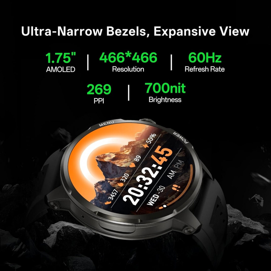 Black Shark Smart Watch X - 1.9, 3 Days Batt Life, LTE, (UPC # 6977541