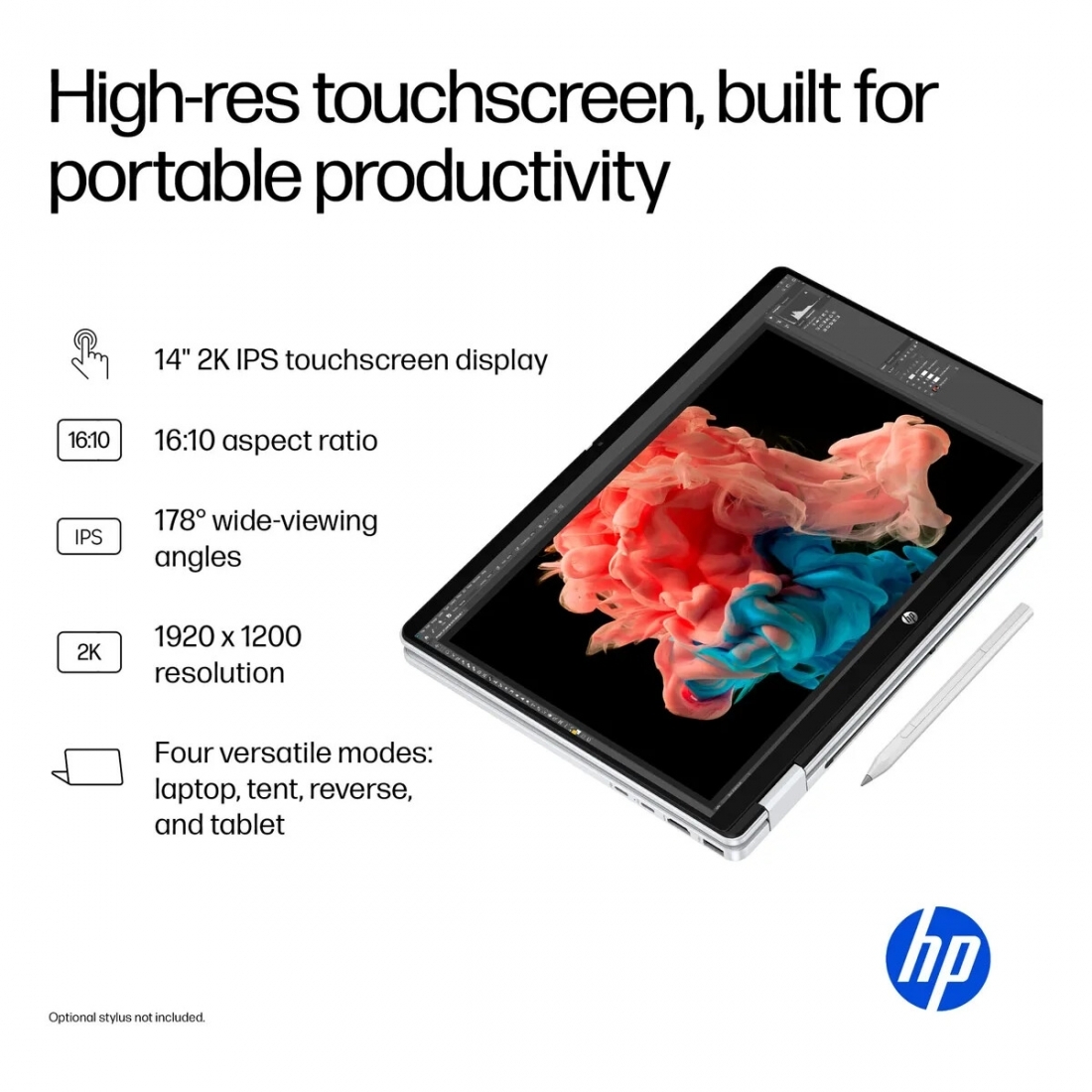 HP OmniBook 5 Flip 2-in-1 14 2K TouchScreen LapTop - Intel Core 7-150U