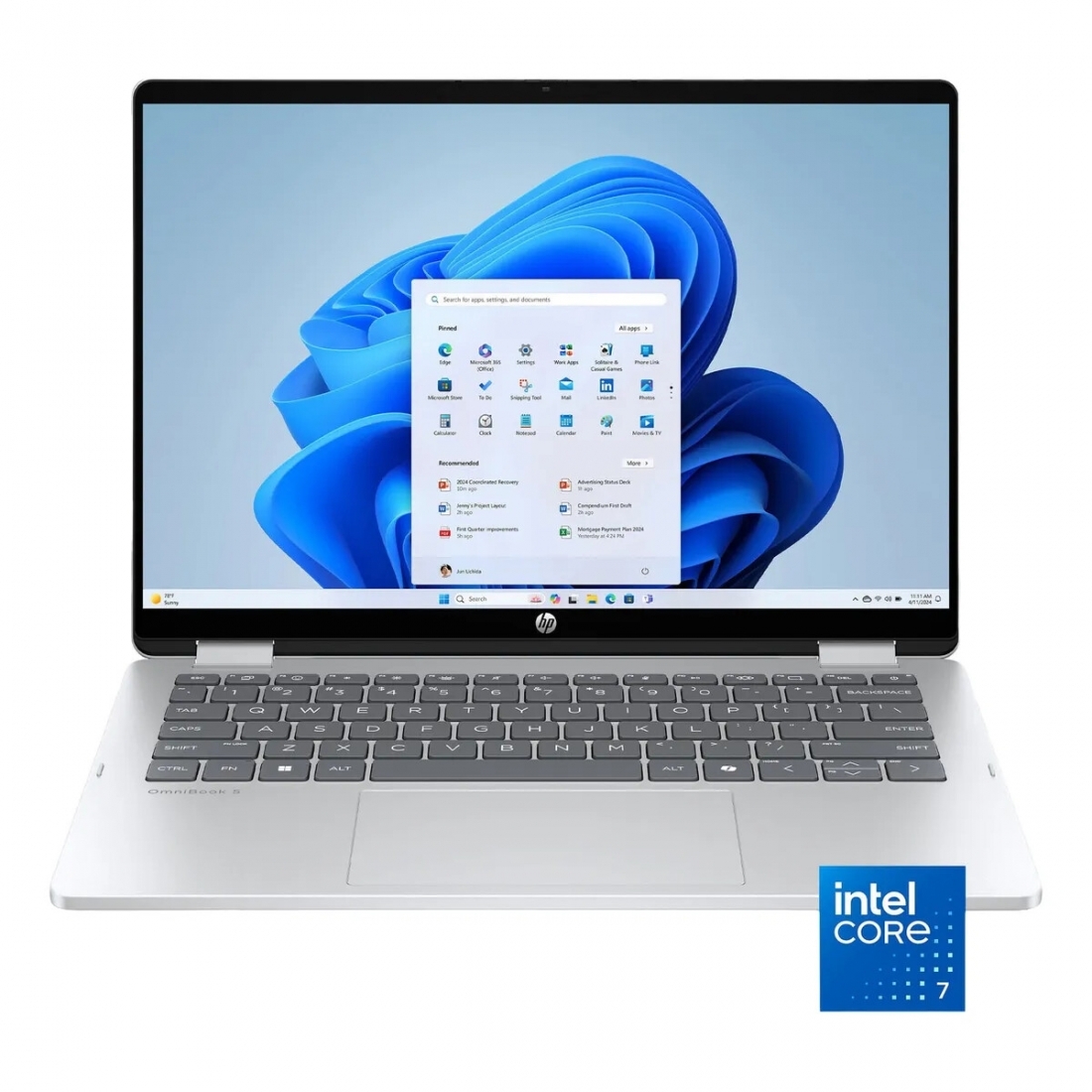 HP OmniBook 5 Flip 2-in-1 14 2K TouchScreen LapTop - Intel Core 7-150U