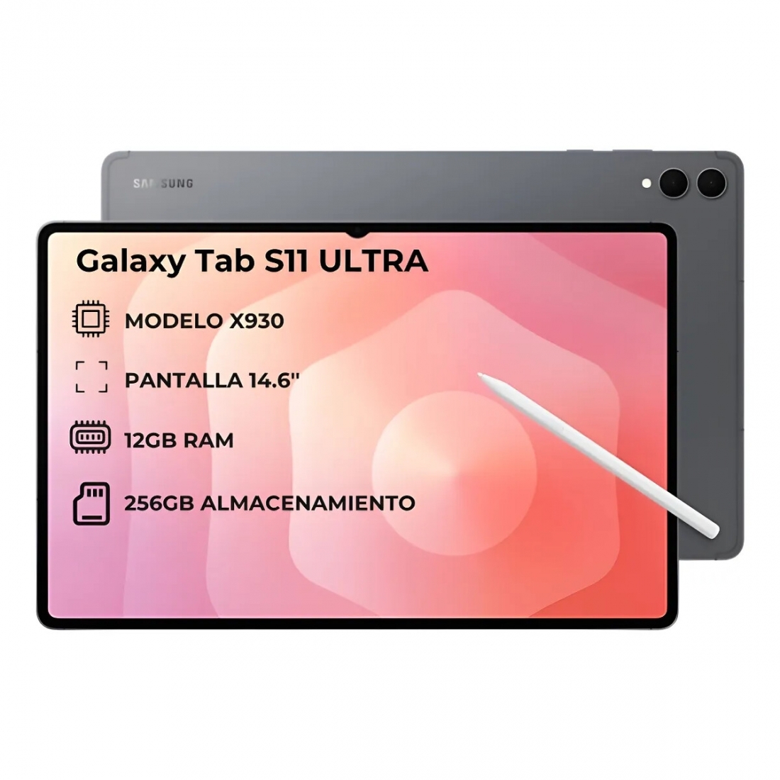 Samsung Galaxy Tab S11 Ultra 14.6 12+256GB Gray WIFI Tablet  W/ SPEN