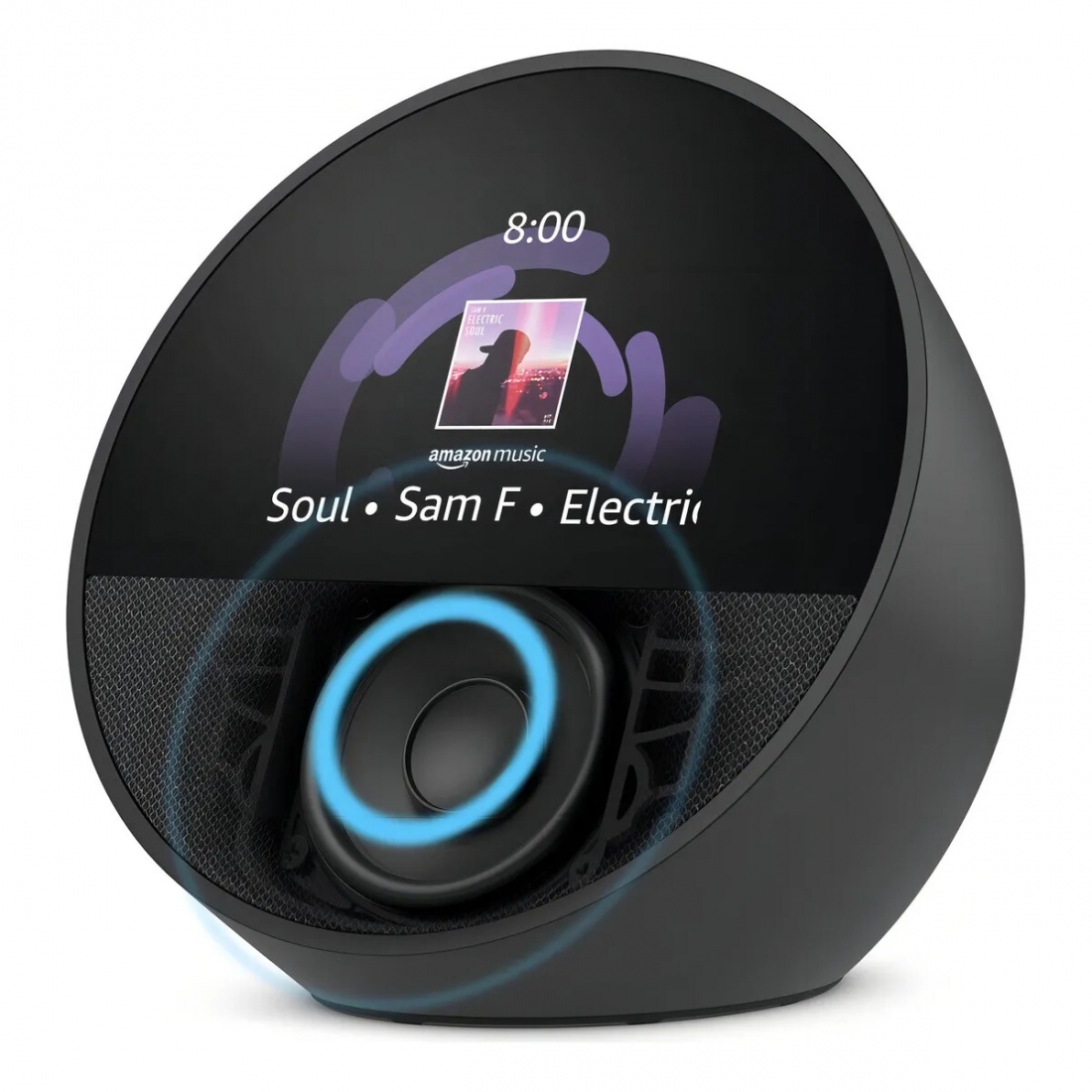 Amazon Echo Spot - Smart Alarm Clock with Vibrant Sound and Alexa, (20