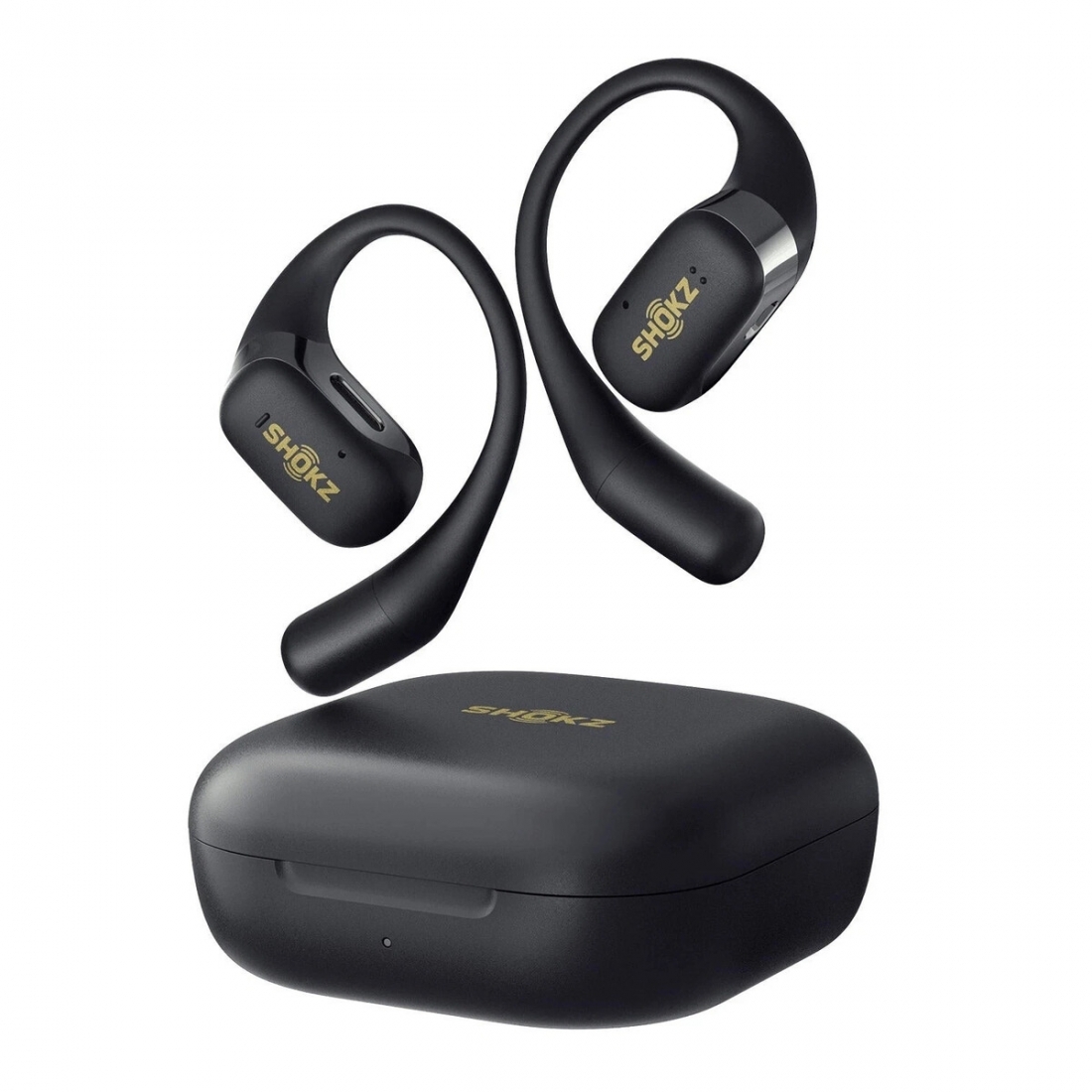 Shokz OpenFit Open-Ear True Wireless Earbuds - Black (SE Bundle - Includes Case)