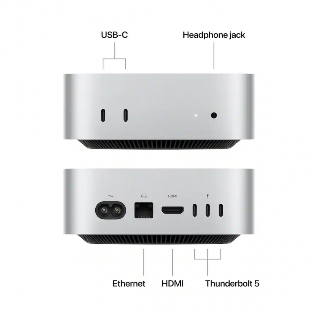 Apple Mac mini Desktop Computer, Apple M4 Pro, 24 GB, 512 GB SSD, Mini PC, Silver