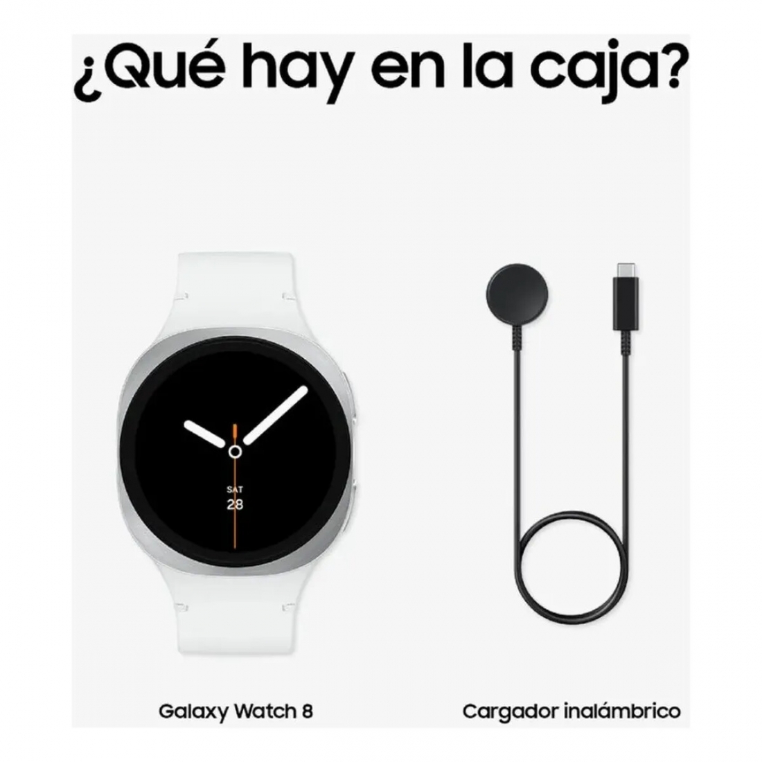 Samsung Galaxy Watch 8 (44mm) - UPC # 8806097416418 - Silver/White Ban
