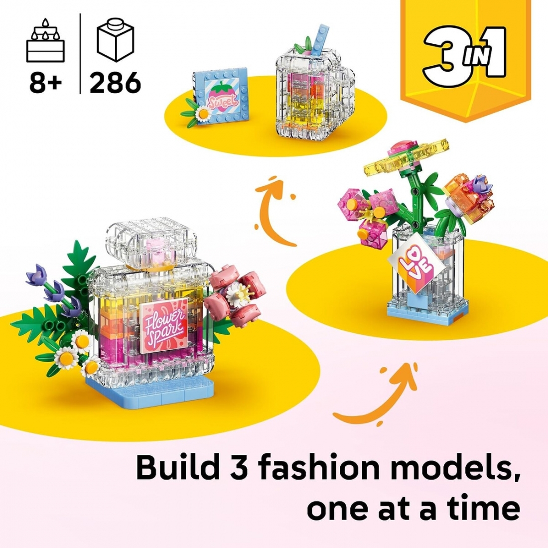 Lego Minecraft Floral Perfume Bottle 3 in 1