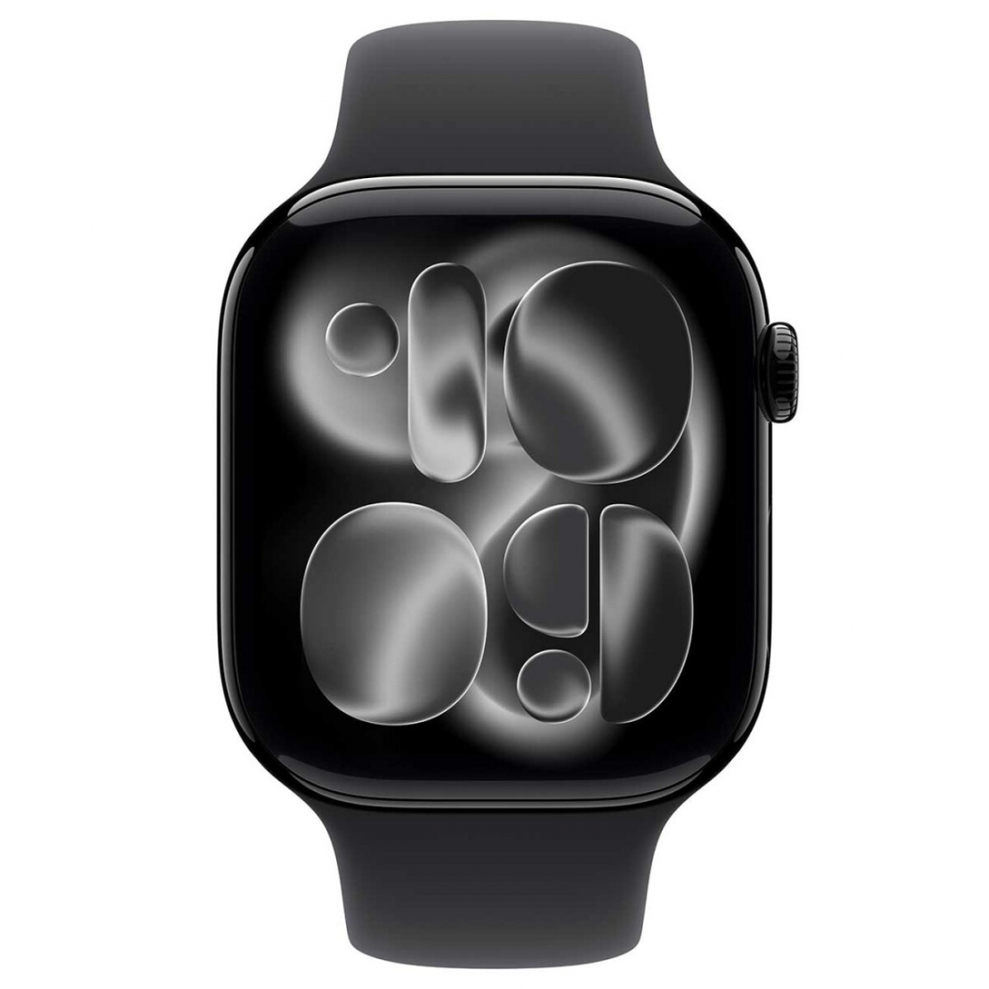 Apple Watch Series 11 (GPS) - 46mm Aluminum Case, Black Sport Band SM,