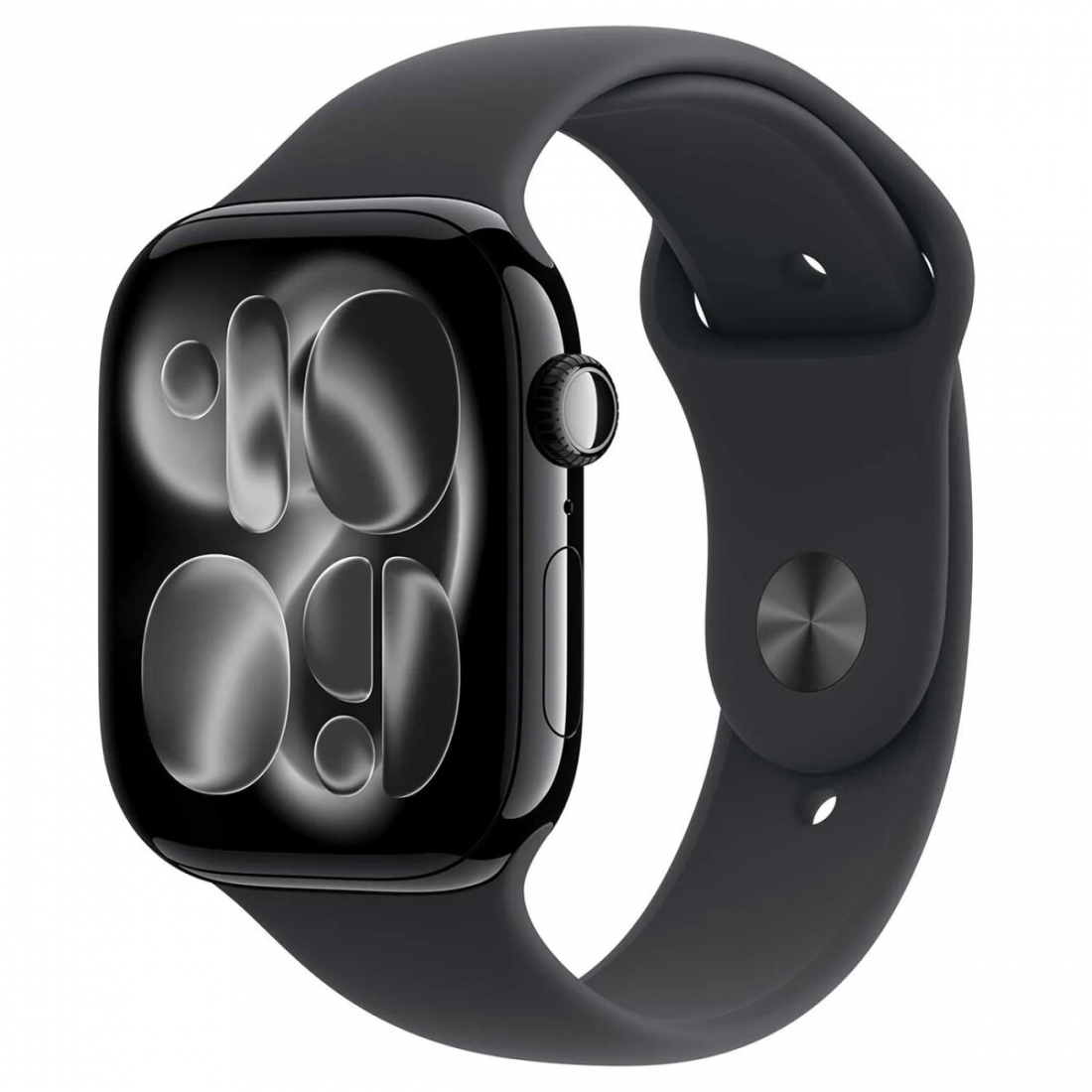 Apple Watch Series 11 (GPS) - 46mm Aluminum Case, Black Sport Band SM,