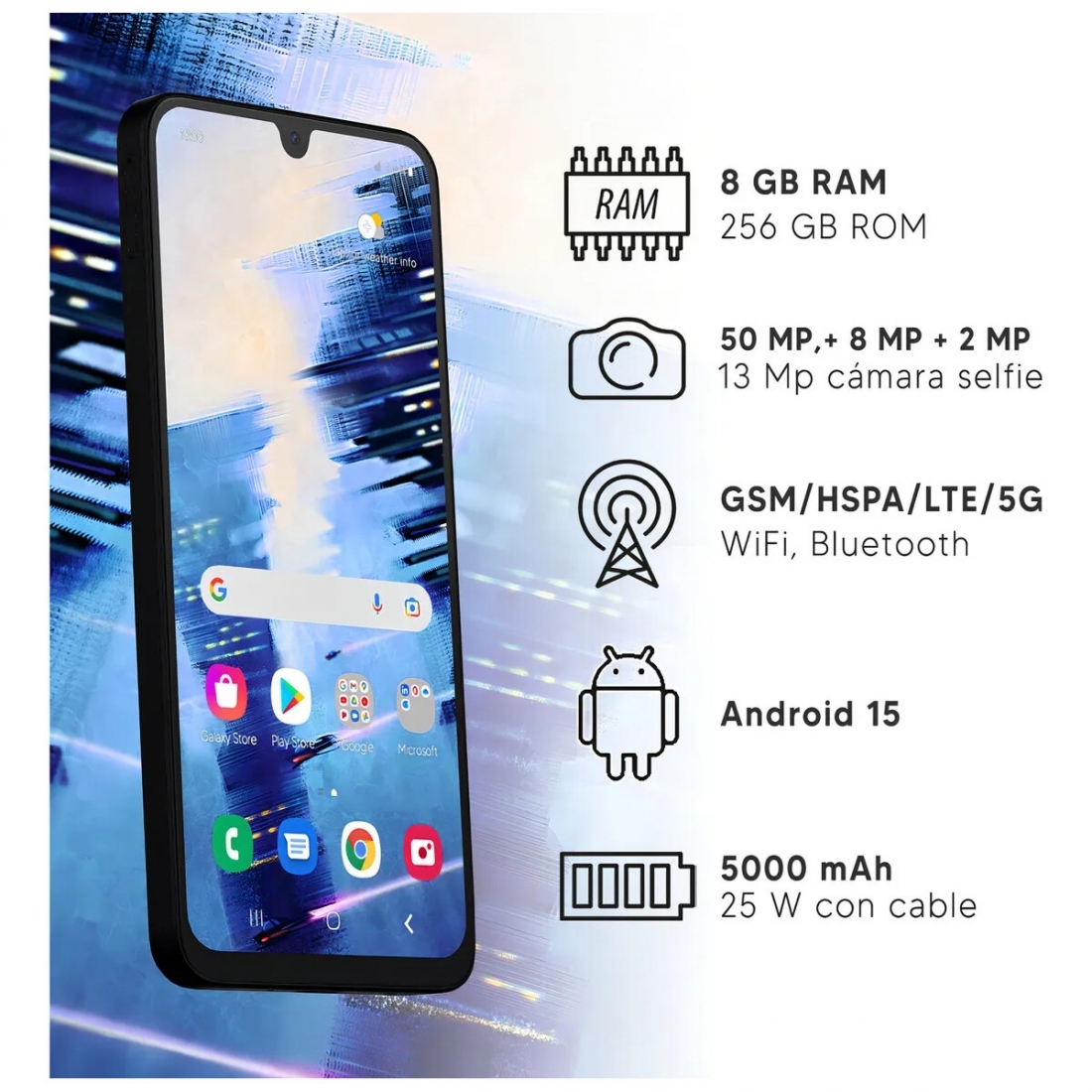 Samsung Galaxy A26 8+256GB 5G Smartphone Black Dual Sim