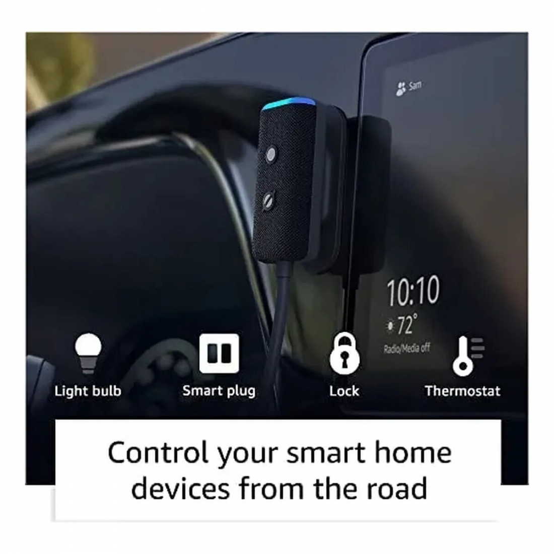 Amazon Echo Auto Smart Speaker with Alexa - Black