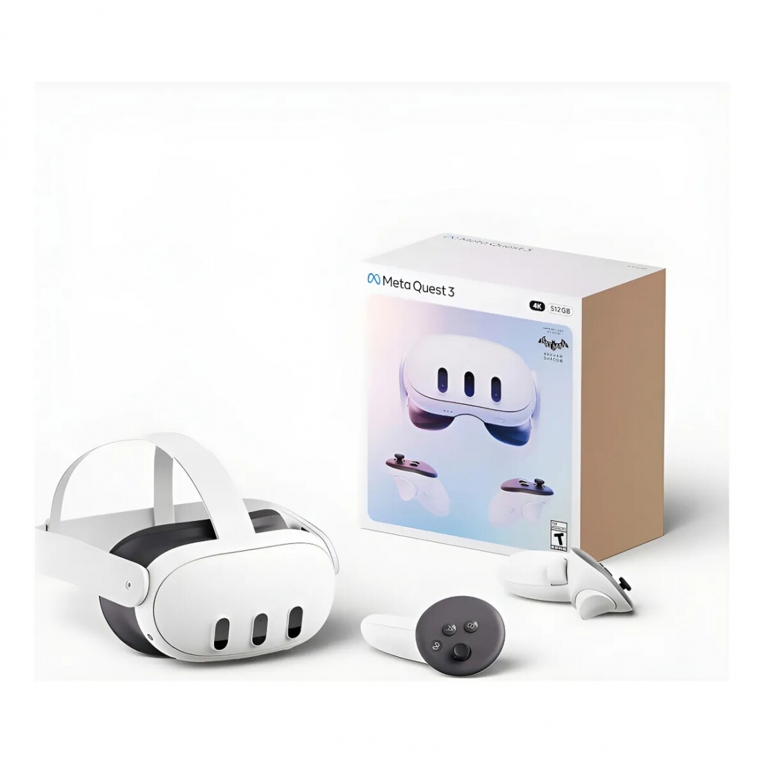 Meta Quest 3 512GB - Get Batman: Arkham Shadow, White, UPC: 8158200253
