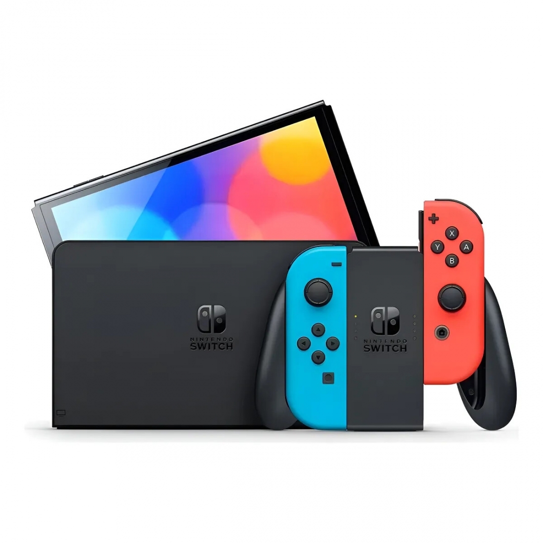 Nintendo�Switch�V2 Console - 32GB, Neon�Blue�and�Neon�Red,�UPC: 045496883775,�US�Version