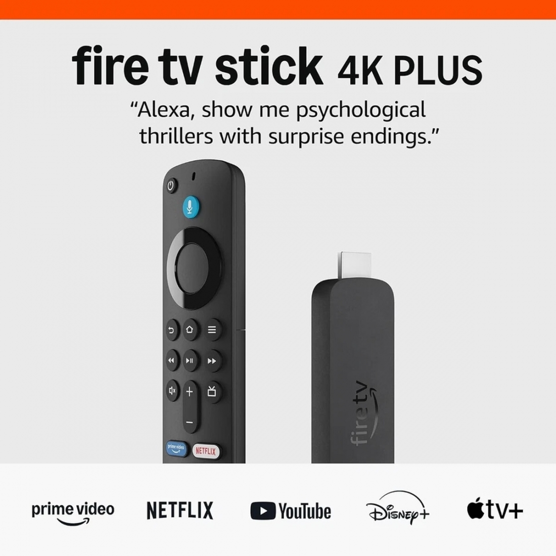 Amazon Fire TV Stick 4K Plus (newest model) AI-powered Fire TV Search,