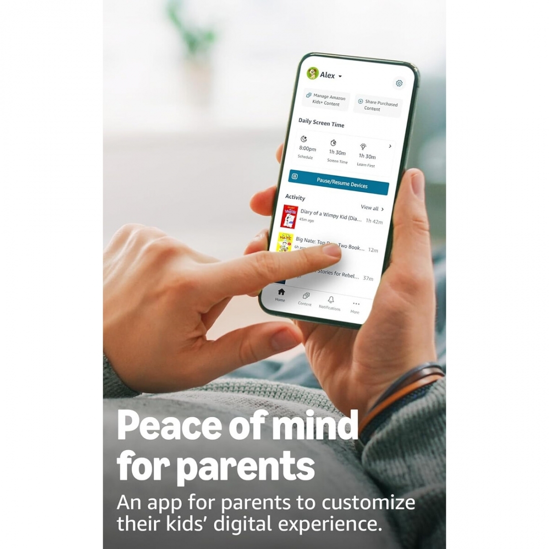 Amazon Echo Dot Kids, Includes 1 Year of Amazon Kids+, Stardust