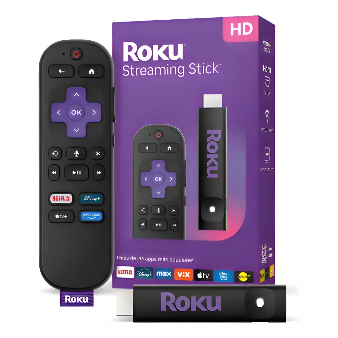 Roku Streaming Stick HD 2025 - 3840R/3840RW