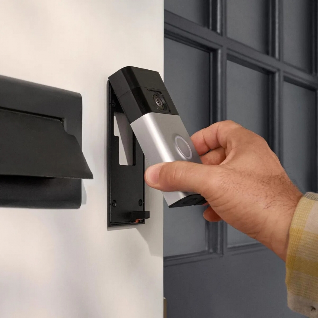 Ring Battery Doorbell - Smart Wifi Video Doorbell - Satin Nickel