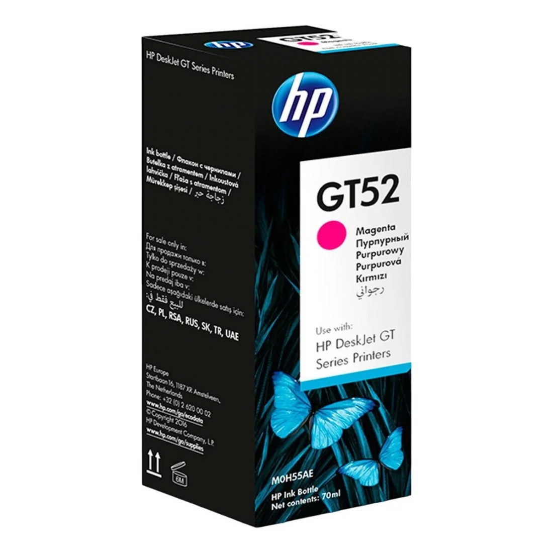 HP GT52 Magenta Original Ink Bottle