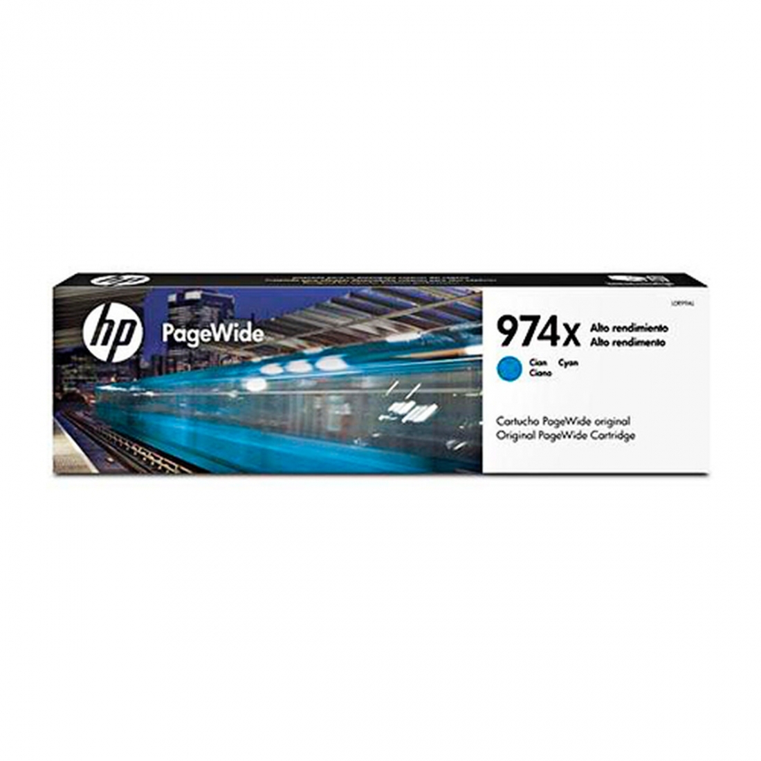HP 974X Cyan Original PageWide Cartridge