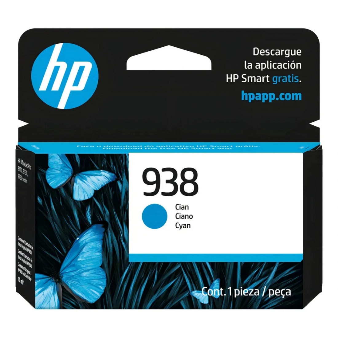 HP 938 Cyan Original Ink Cartridge