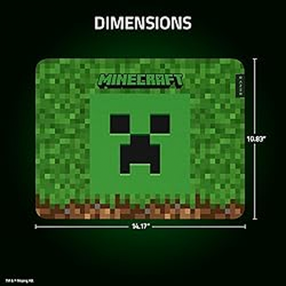 Razer Gigantus V2 - Soft Gaming Mouse Mat - Medium - Minecraft Edition