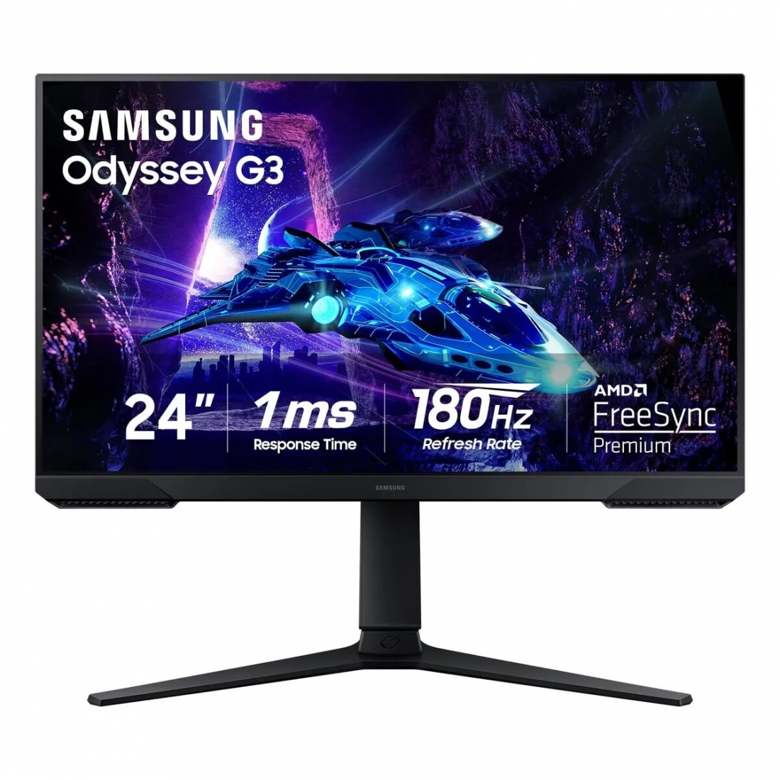 24 pulg Odyssey G3, 1ms , 180 Hz, FHD (1,920 x 1,080)