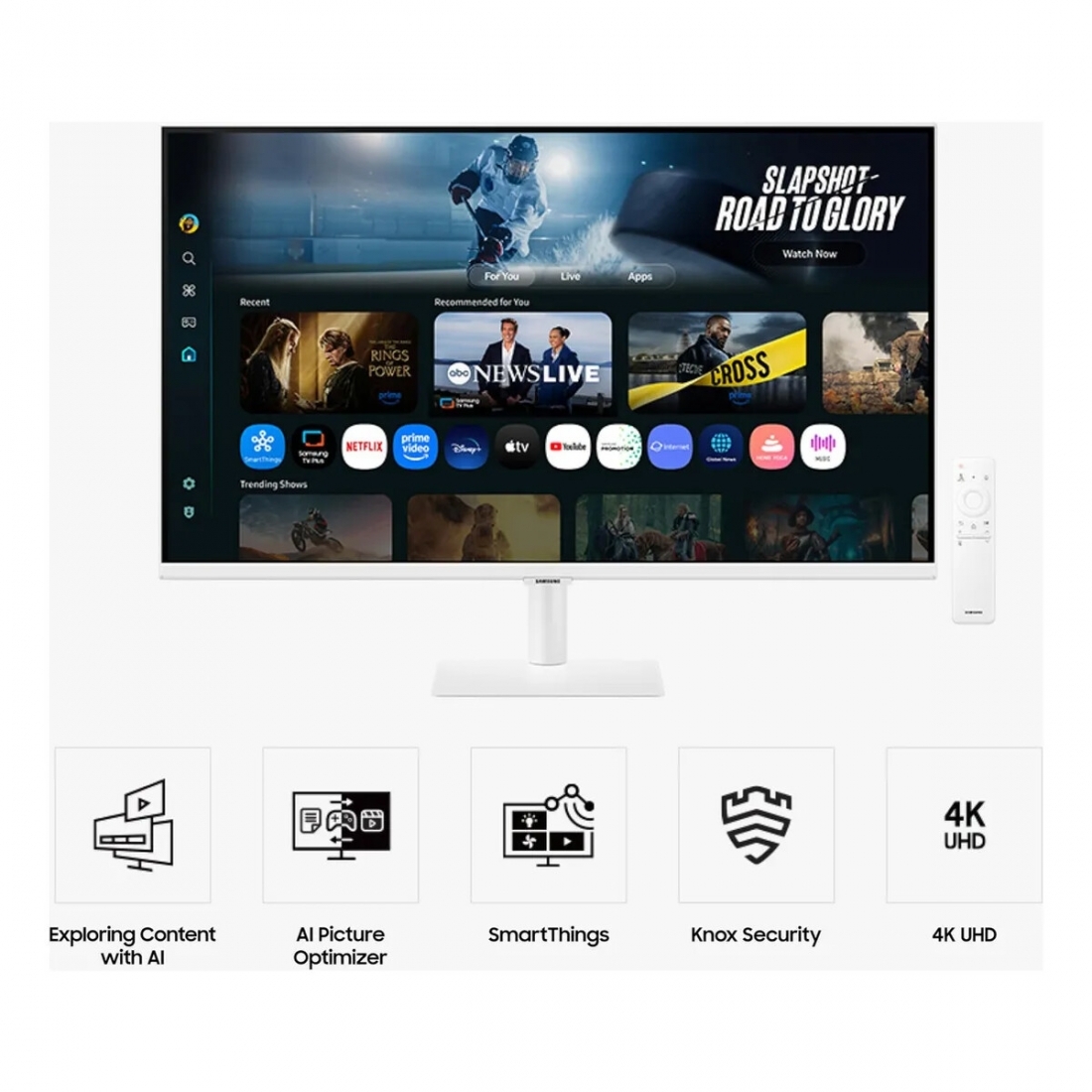 32 pulg M7 Smart UHD Monitor with Smart TV Apps and mobile connectivit
